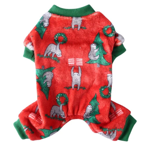 Chihuahua Pajamas: Christmas Sloth Pattern