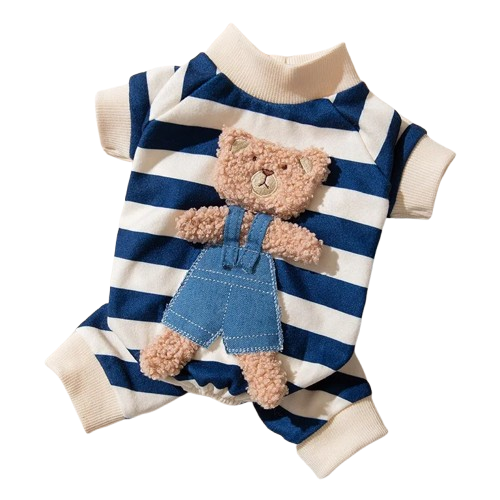 Chihuahua-Pyjama: Teddybär-Rücken