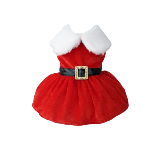 Chihuahua Dress: Red &amp; Black Christmas