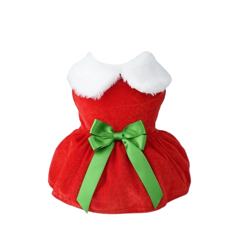 Chihuahua Dress: Christmas Red &amp; Green