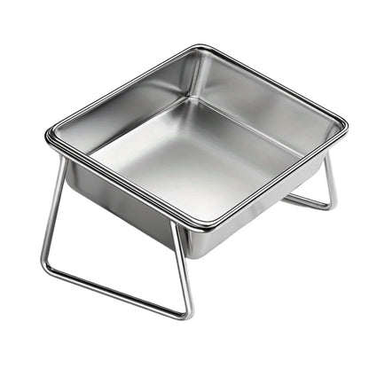 Dog Bowl: Large raised and inclined tray