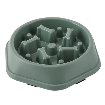 Dog Bowl: Anti-glutton Bone