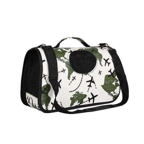 Chihuahua Transport: Reisetasche mit Muster
