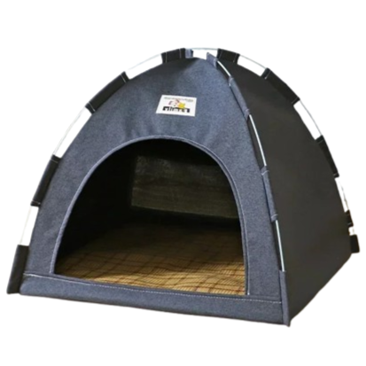 Niche pour Chihuahua : tente grise – Confort maximal avec intérieur moelleux, parfait pour les petits chiens ou chats
