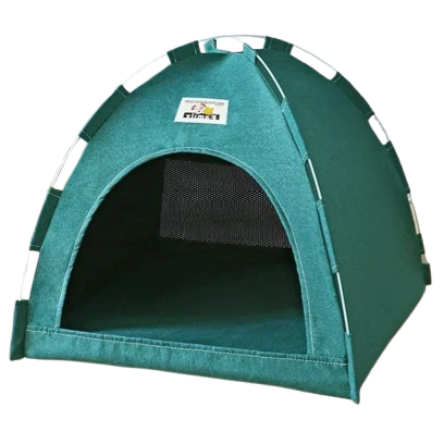 Niche pour Chihuahua : tente verte – Confort maximal avec intérieur moelleux, parfait pour les petits chiens ou chats