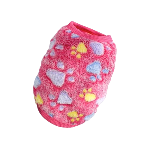 Chihuahua-Pullover: Rosa Pfotenabdruck