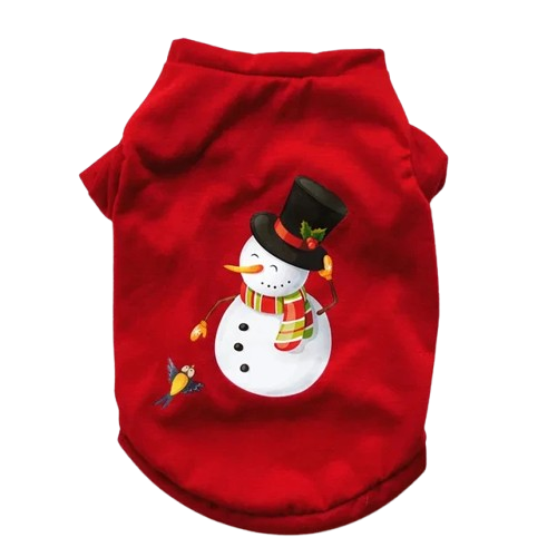 Chihuahua-Pullover: Weihnachtsschneemann