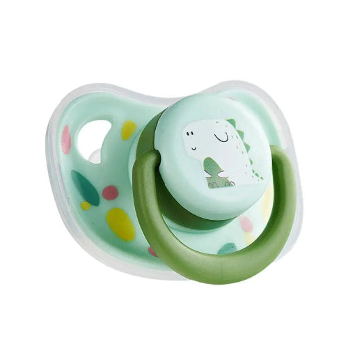 Accessoire pour Chihuahua : Tétine bébé verte avec motif dinosaure - pratique, idéale pour apaiser votre petit chien ou chat